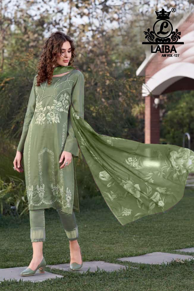 Laiba Dno Am Vol 127 Georgette With Heavy Beautiful Work Stylish Designer Casual Wear Pret Kurti