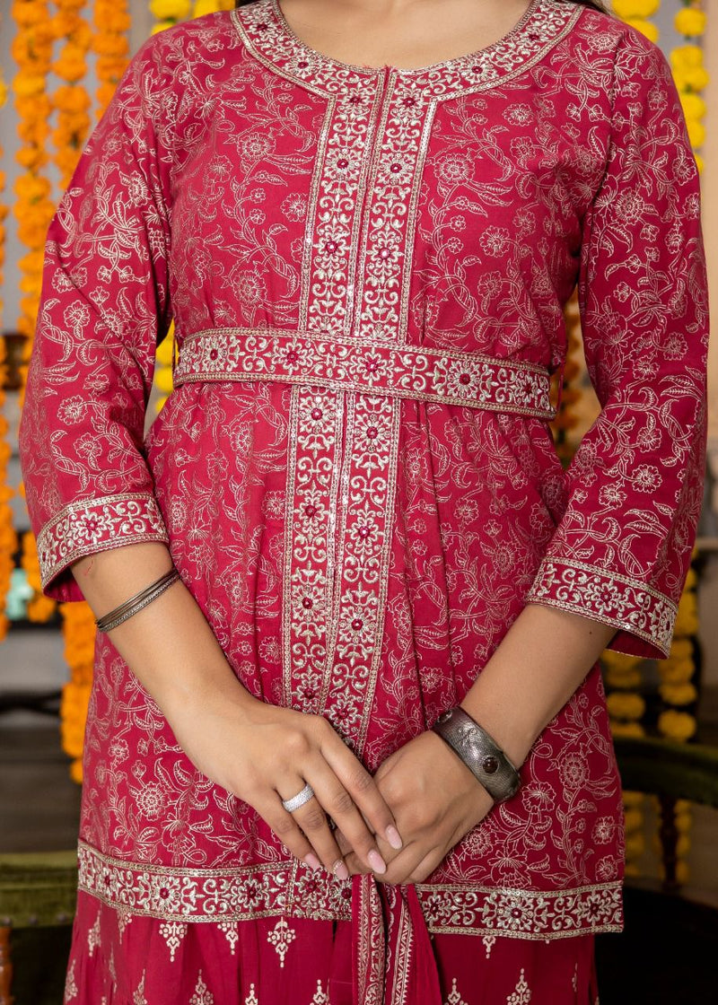 W&W High Hills Rayon With Heavy Beautiful Work Stylish Designer Festive Wear Fancy Kurti