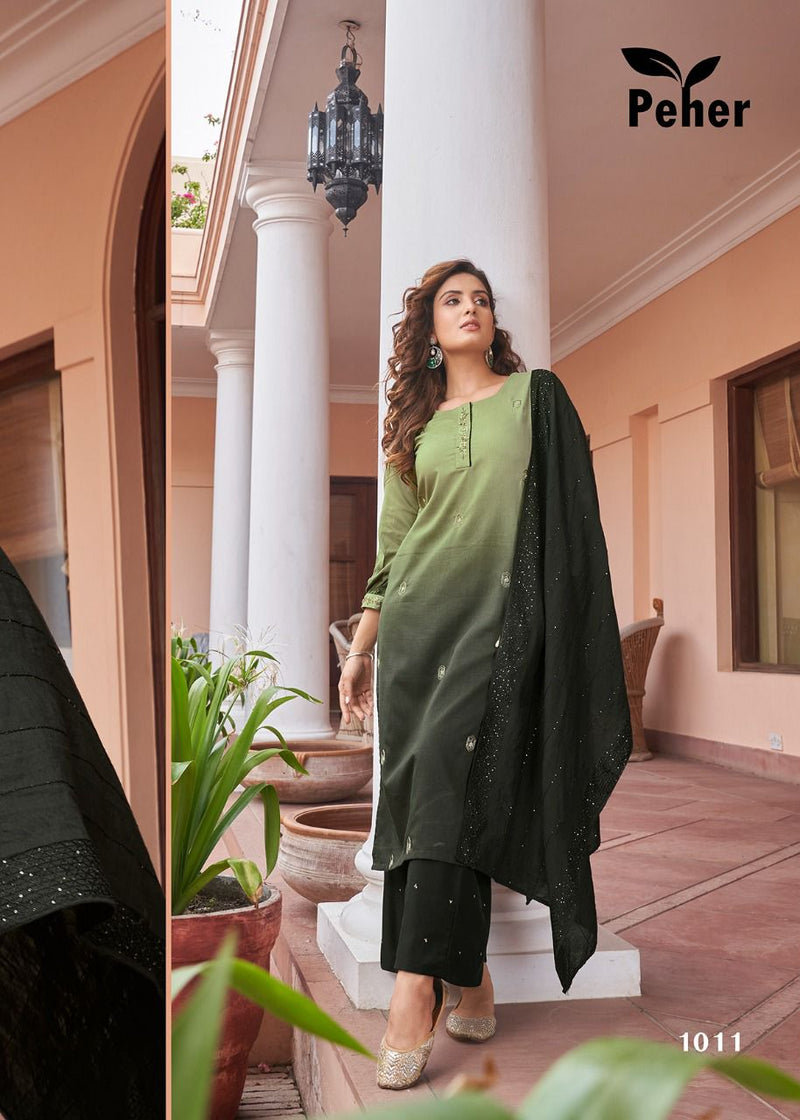 Paher Dno 1006 To 1011 Rayon With Fancy Work Stylish Designer Casual Wear Kurti