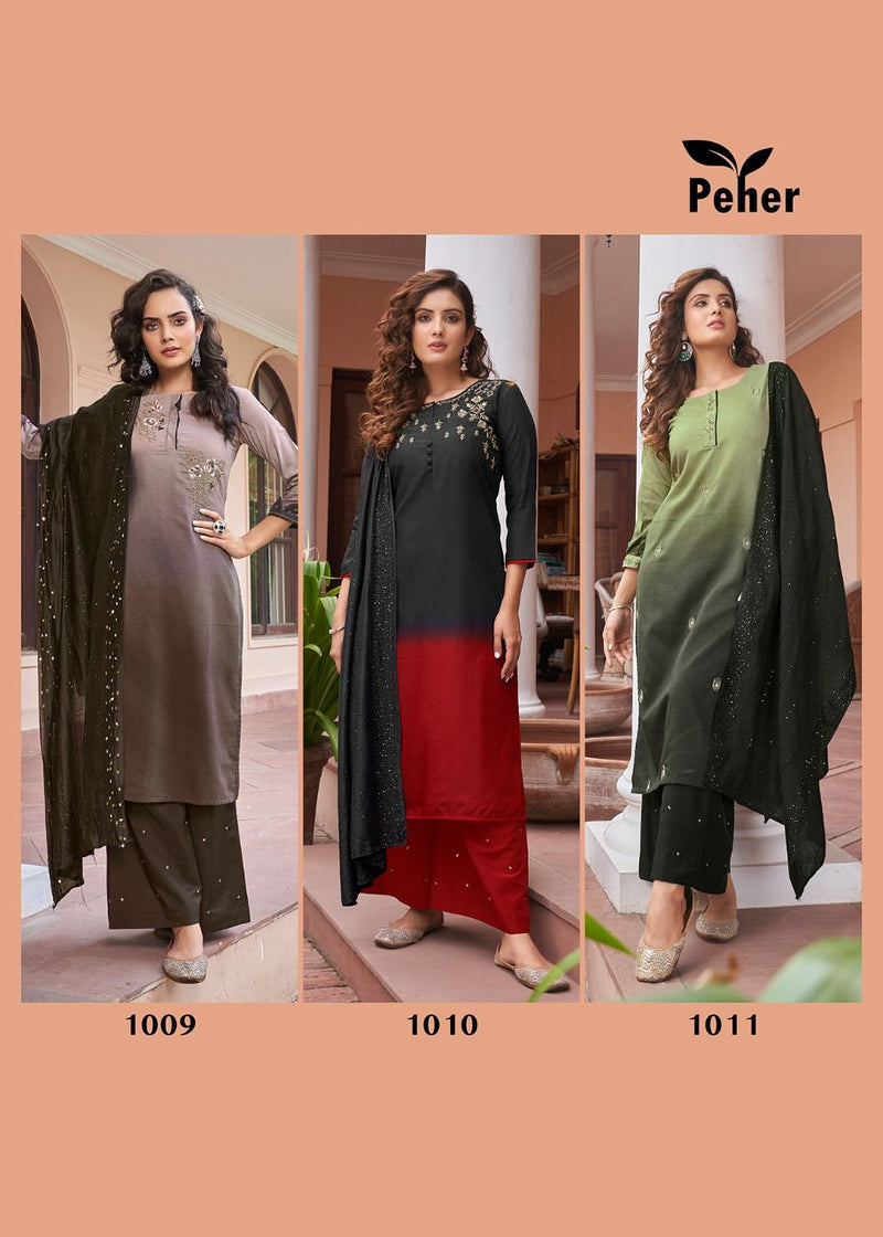 Paher Dno 1006 To 1011 Rayon With Fancy Work Stylish Designer Casual Wear Kurti