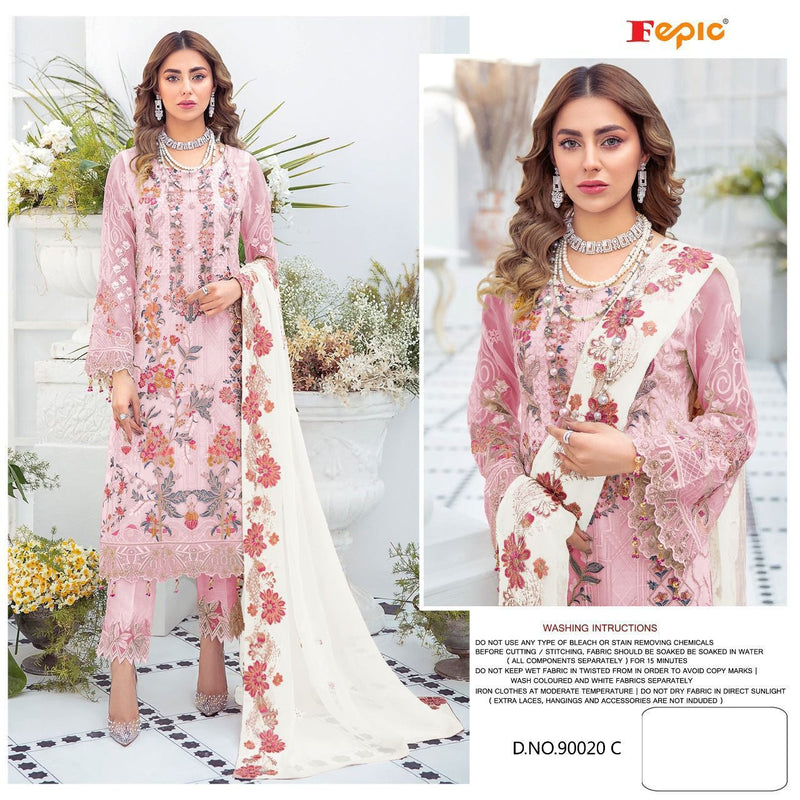 Fepic Suit Rosemeen 90020 C Georgette With Heavy Embroidery Work Stylish Designer Salwar Kameez