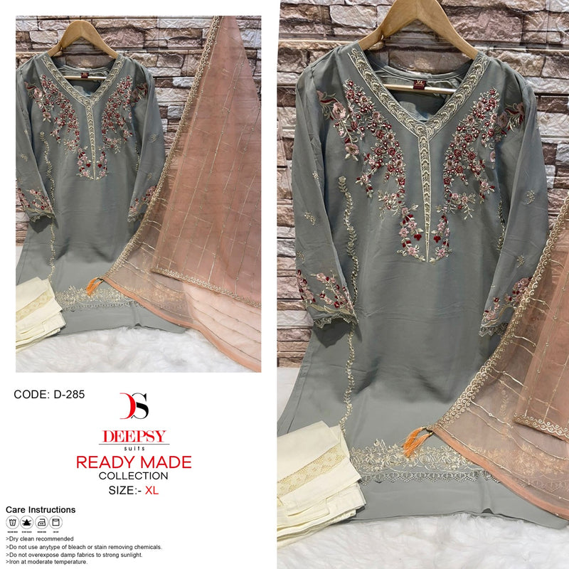 Deepsy Suit Dno 285 Georgette with Heavy Embroidery Work Stylish Designer Casual Wear Fancy Pret Kurti