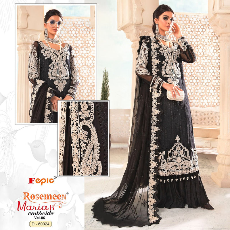 Fepic Rosemeen 60024 Maria B Vol 6 Georgette With Heavy Embroidery Work stylish Designer Party Wear Salwar Kameez