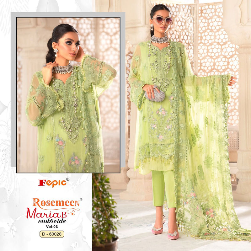 Fepic Rosemeen 60028 Maria B Vol 6 Georgette With heavy Embroidery Work stylish Designer Party Wear Salwar Kameez