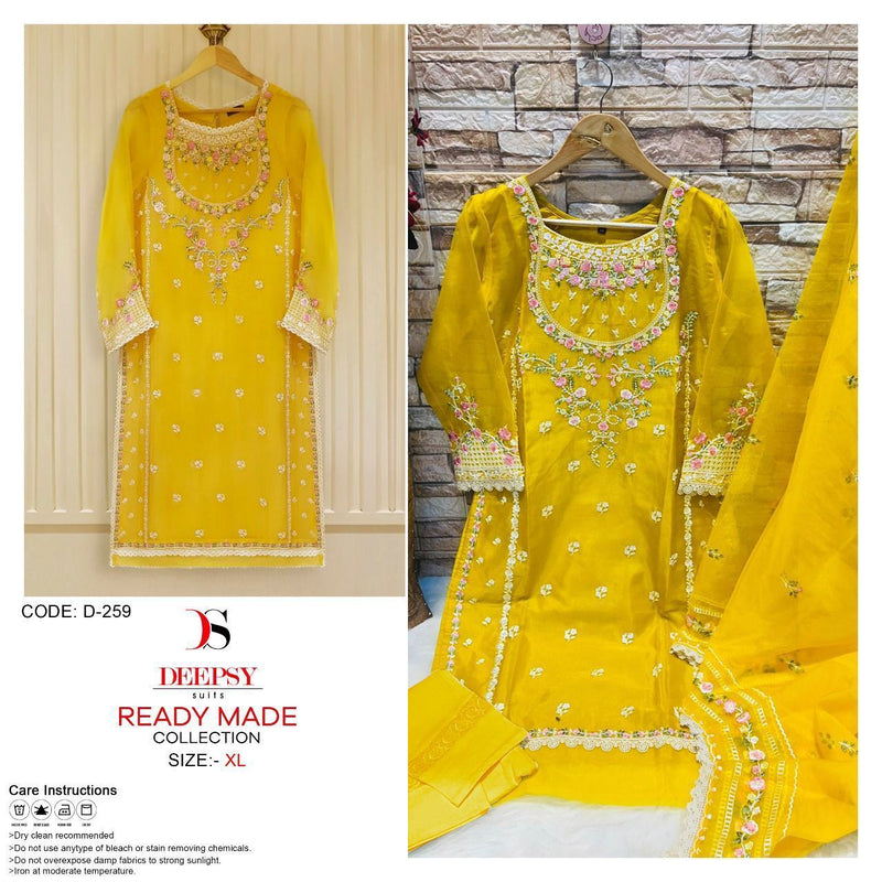 Deepsy Suit Dno 259 Organza With Beautiful Embroidery Work Stylish Designer Festive Wear Pakistani Pret Kurti