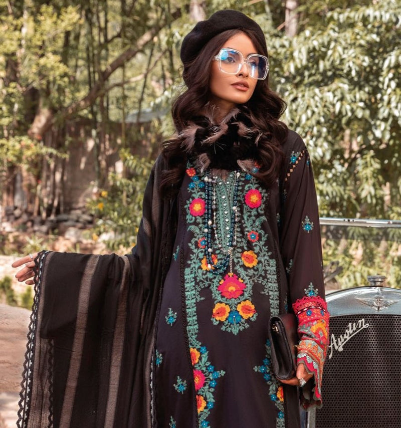 Deepsy Suit Maria B Lawn Pure Cotton With Fancy Work Stylish Designer Pakistani Salwar Kameez