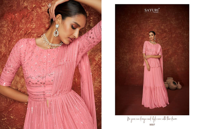 Sayuri Designer Daisy Georgette With Heavy Beautiful Work Stylish Designer Festive Wear Fancy Salwar Kameez