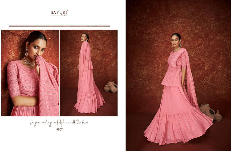 Sayuri Designer Daisy Georgette With Heavy Beautiful Work Stylish Designer Festive Wear Fancy Salwar Kameez