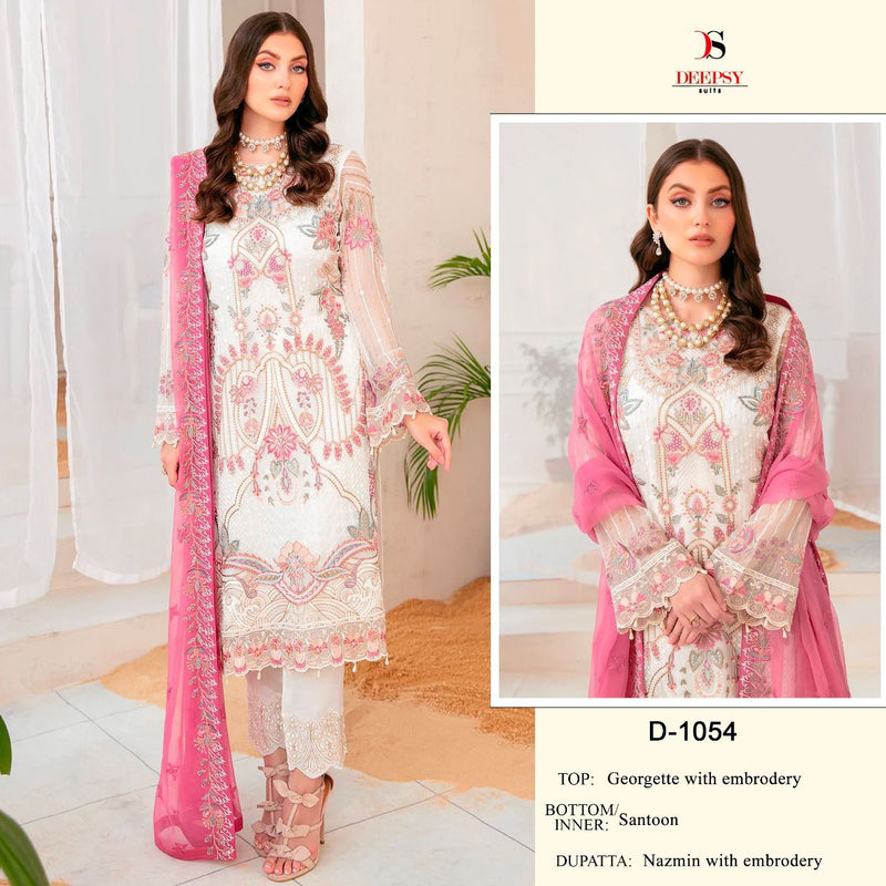 Deepsy Suit Dno 1054 Georgette With Heavy Embroidery Work Stylish Designer Party Wear Salwar Kameez