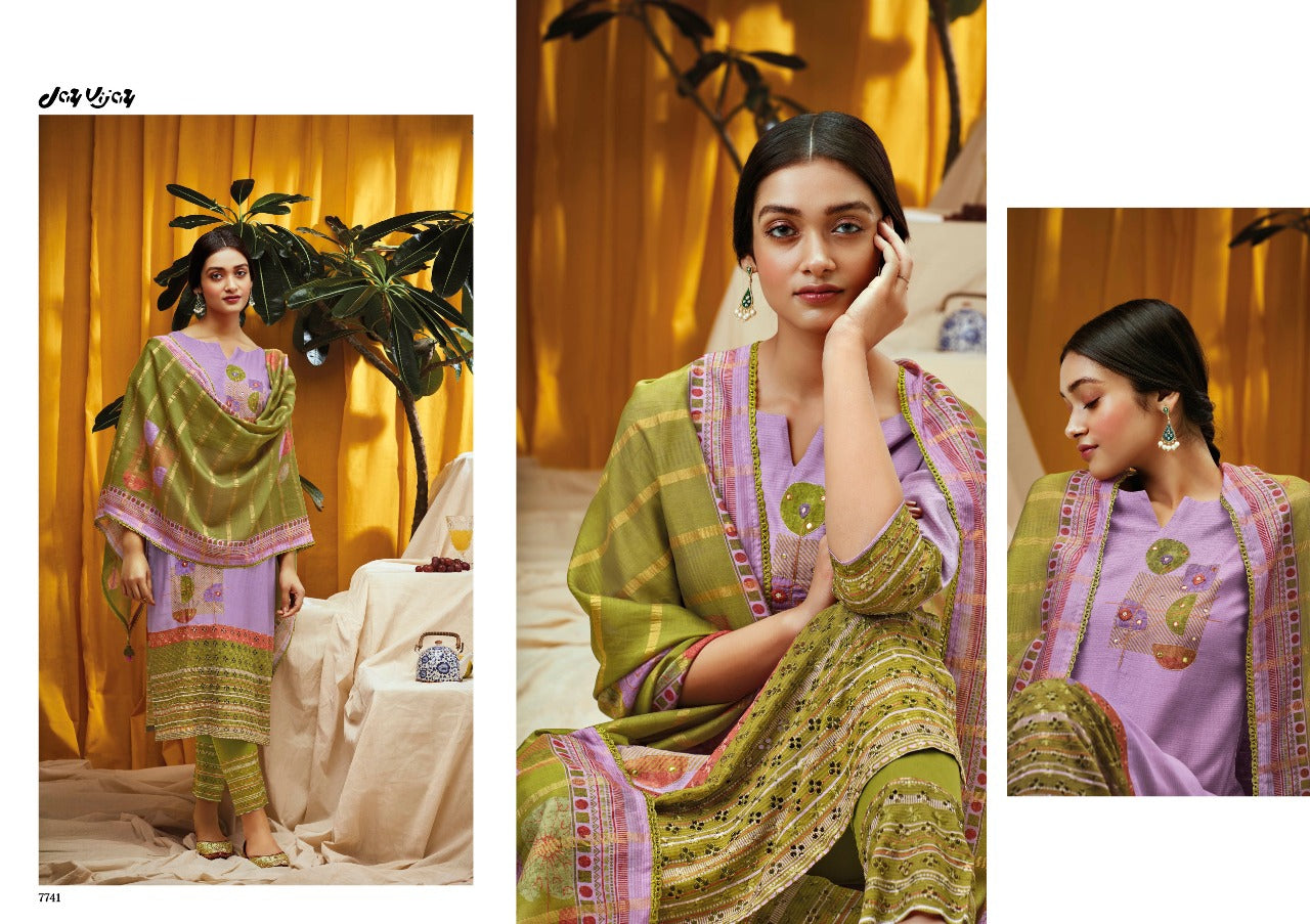 Jay Vijay Arqa Silk With Beautiful Work Stylish Designer Festive Wear Fancy Salwar Kameez