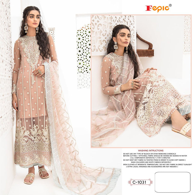 Fepic Rosemeen C 1031 Organza With Heavy Embroidery Work Stylish Designer Party Wear Salwar Kameez