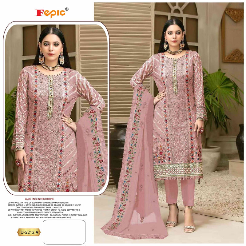 Fepic Rosemeen D 5212 Georgette With Heavy Embroidery work Stylish Designer Party Wear Salwar Kameez