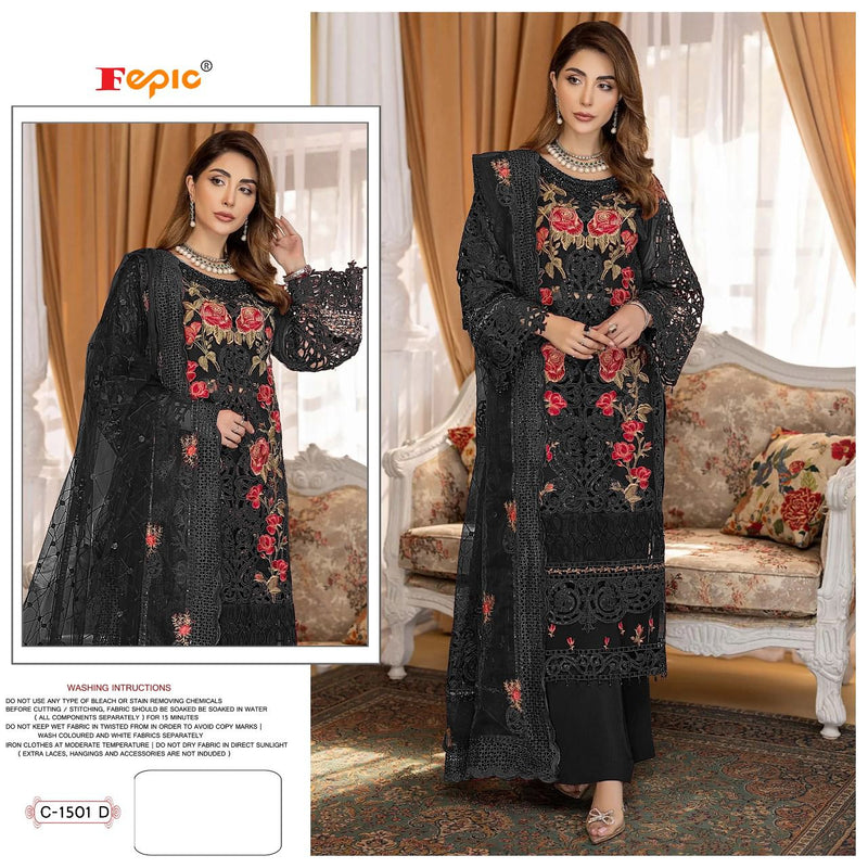 Fepic Rosemeen C 1501 Organza With Heavy Embroidery work Stylish Designer Fancy Salwar Kameez