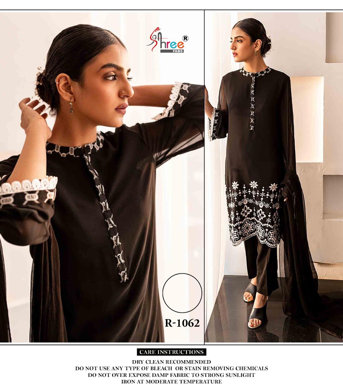 Shree Fabs Dno R 1062 Georgette With Heavy Beautiful Work Stylish Designer Fancy Kurti