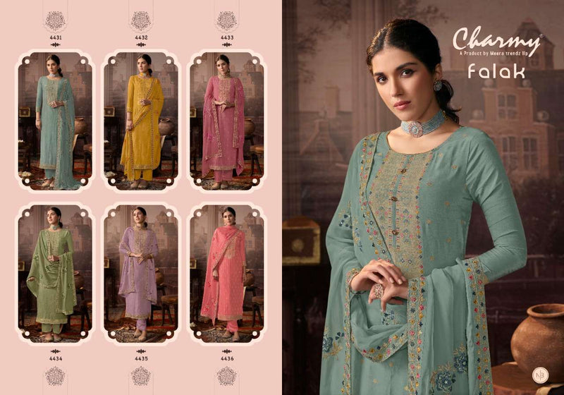 Charmy Falak Organza With Heavy Beautiful Work Stylish Designer Festive Wear Fancy Salwar Kameez