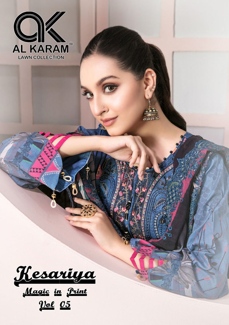 Al karam Vol 05 Pure Cotton With Heavy Embroidery Work Stylish Designer Pakistani Salwar Kameez