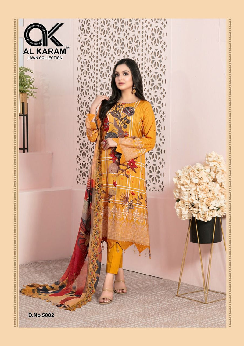 Al karam Vol 05 Pure Cotton With Heavy Embroidery Work Stylish Designer Pakistani Salwar Kameez