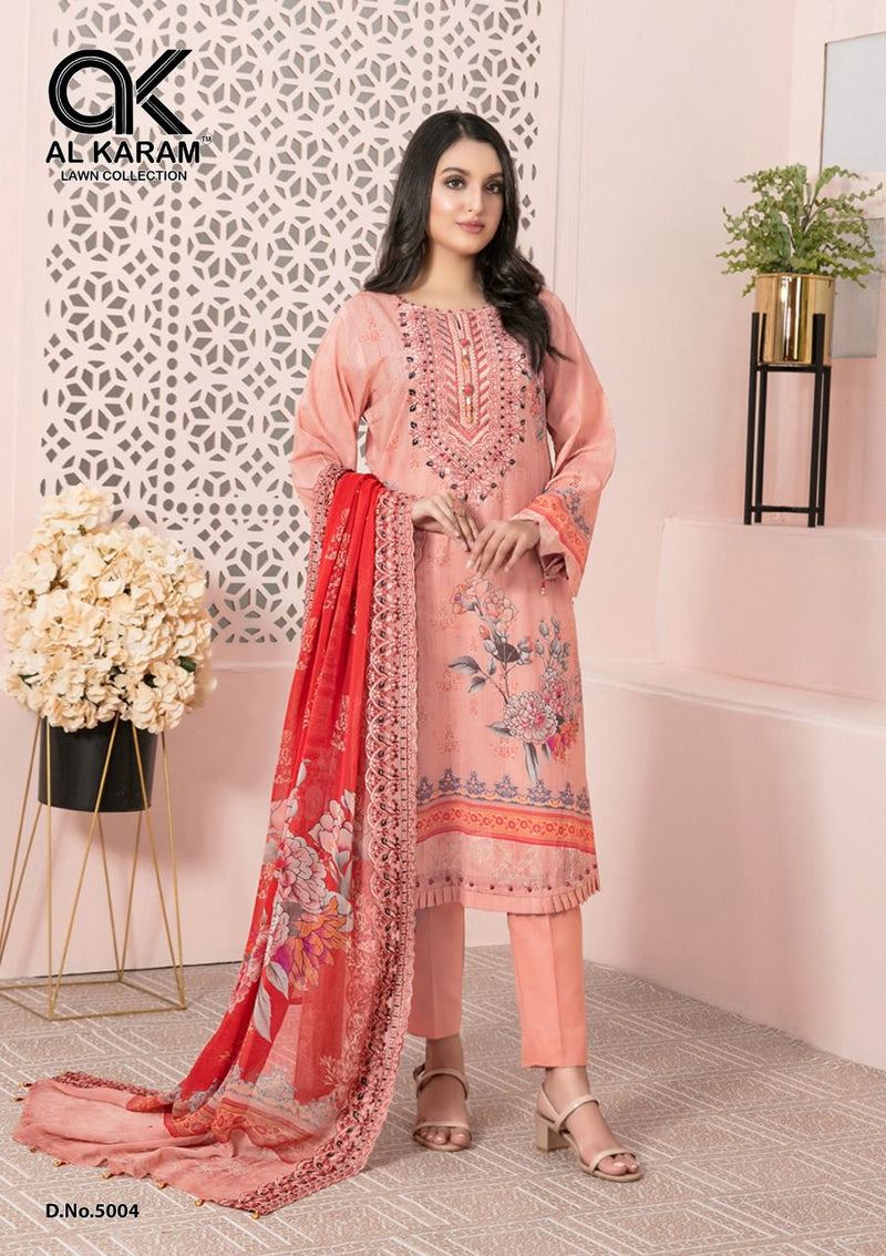 Al karam Vol 05 Pure Cotton With Heavy Embroidery Work Stylish Designer Pakistani Salwar Kameez