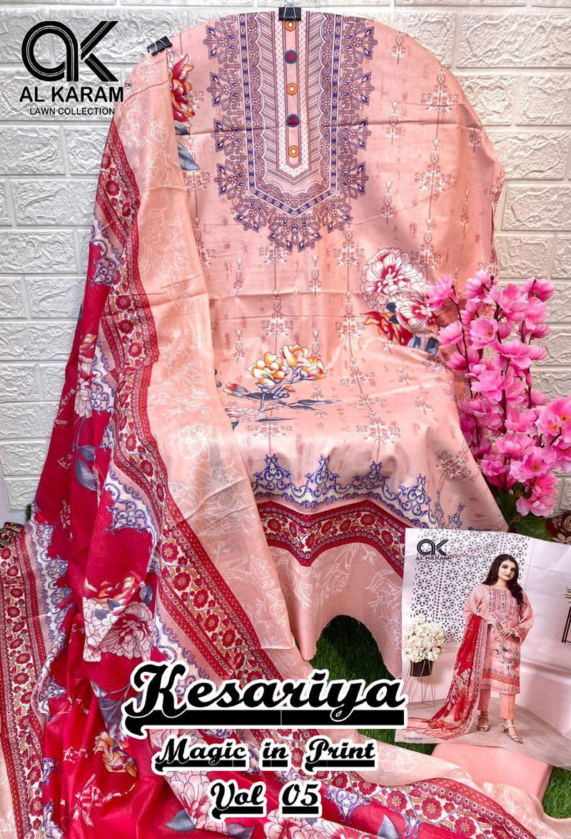 Al karam Vol 05 Pure Cotton With Heavy Embroidery Work Stylish Designer Pakistani Salwar Kameez