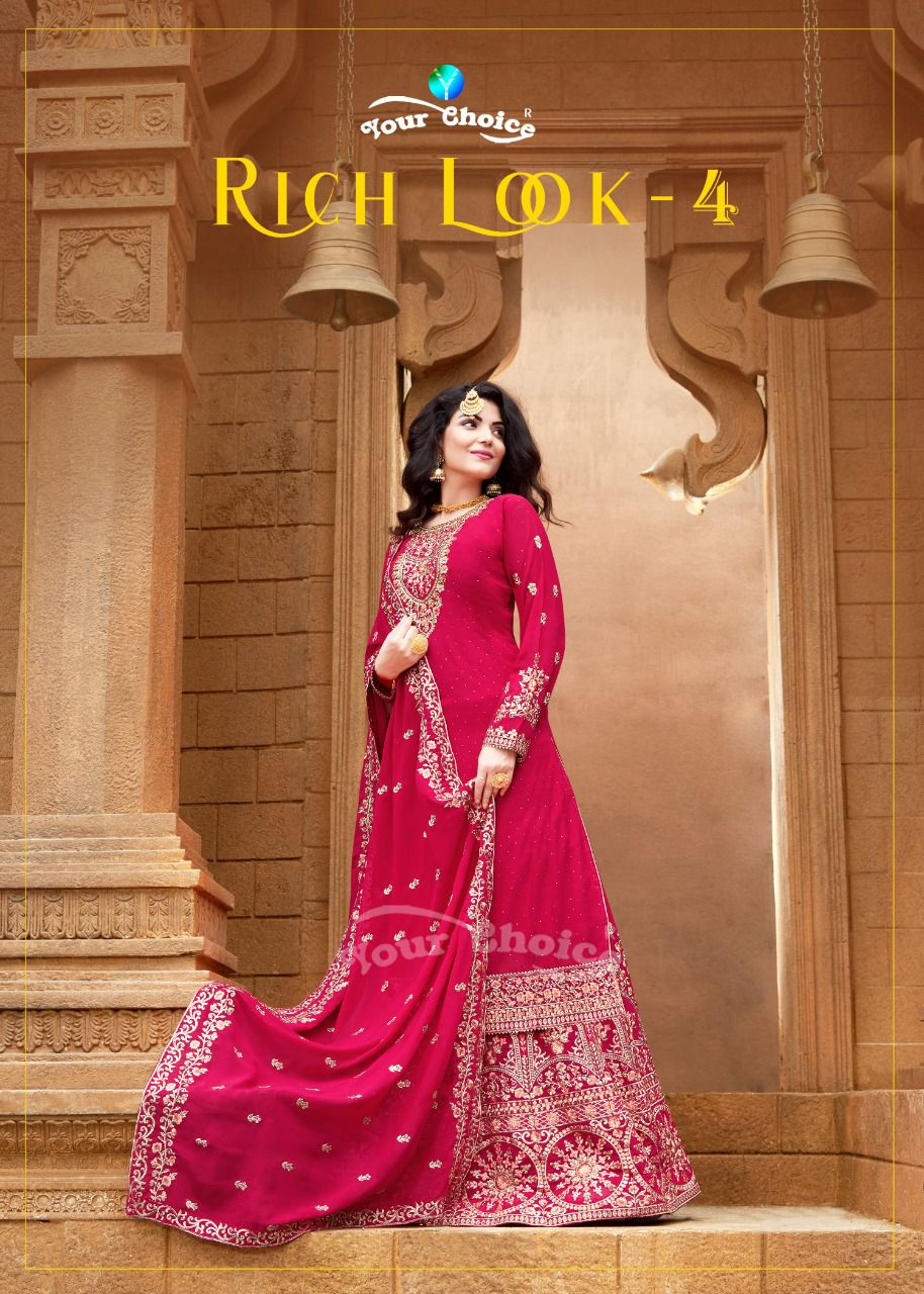 Your Choice Rich Look Vol 4 Blooming Georgette Salwar Suit