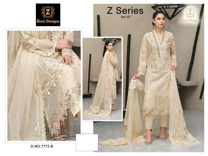 Ziaaz Designs Z Series Vol 15 Organza Pakistani Style Wedding Wear Salwar Suits