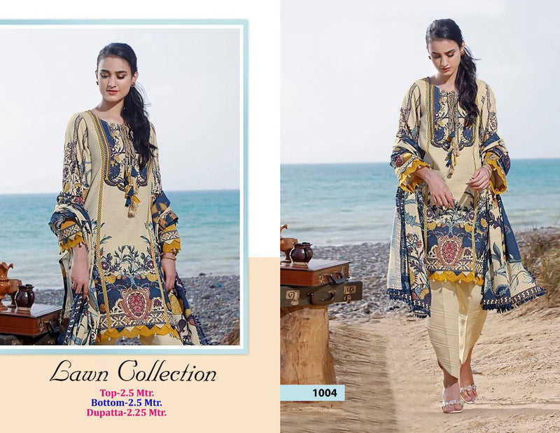 Apana Cotton Zara Shahjahan Lawn Cotton Vol 1 Cotton Printed Pakistani Style Festive Wear Salwar Suits