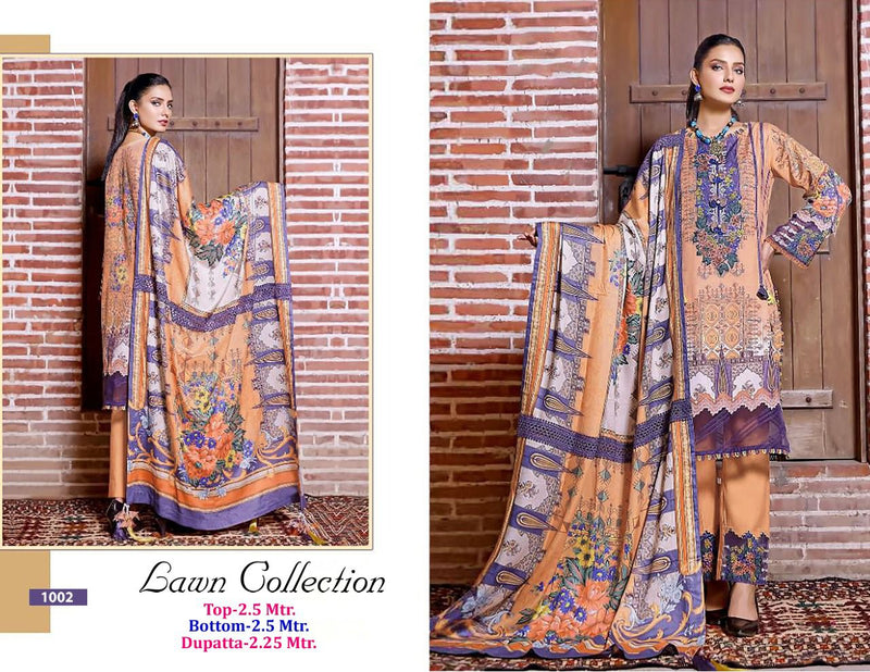 Apana Cotton Zara Shahjahan Lawn Cotton Vol 1 Cotton Printed Pakistani Style Festive Wear Salwar Suits