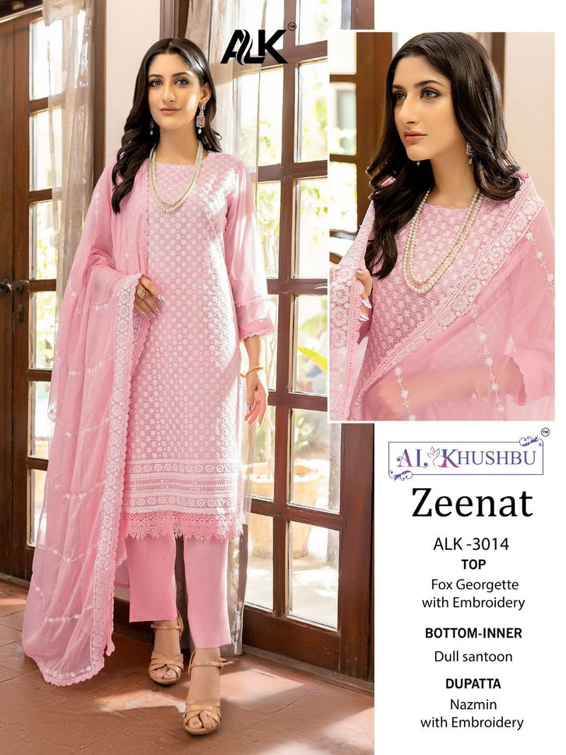 Al Khushbu Zeenat Vol 1 Georgette With Heavy Embroidery Work Stylish Designer Party Wear Salwar Kameez