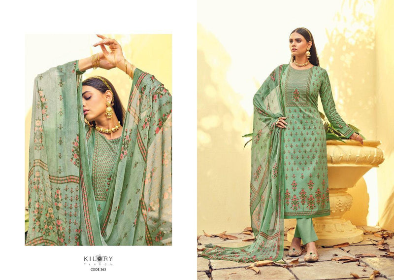 Kilory Trends Zinab Cambric Cotton Party Wear Salwar Suits With Fancy Embroidery