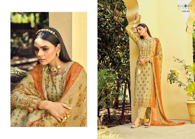 Kilory Trends Zinab Cambric Cotton Party Wear Salwar Suits With Fancy