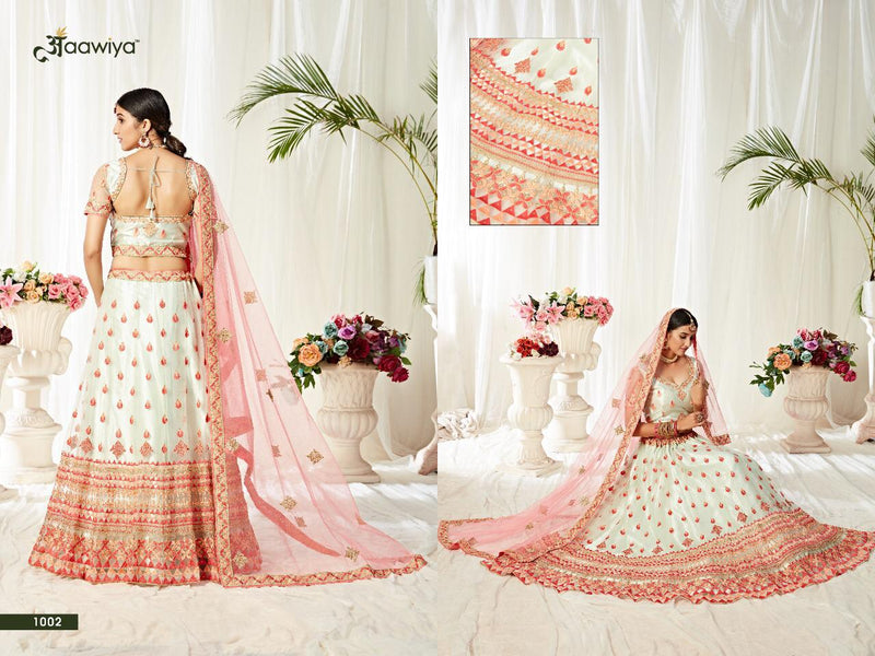 Aawiya Agnilekha Vol 1 Dno 1002 Heavy Net Stylish Designer Wear Lehenga