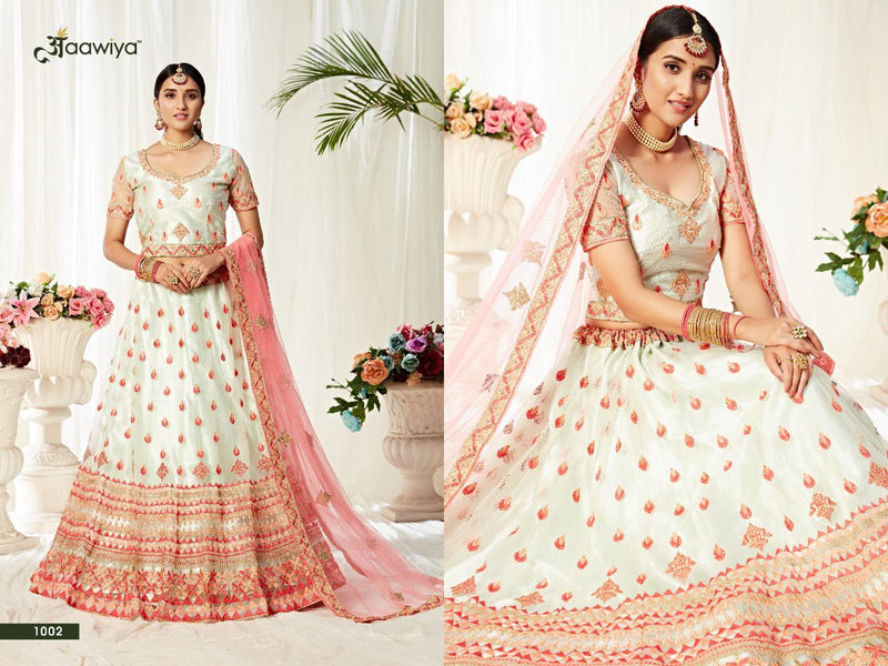 Aawiya Agnilekha Vol 1 Dno 1002 Heavy Net Stylish Designer Wear Lehenga