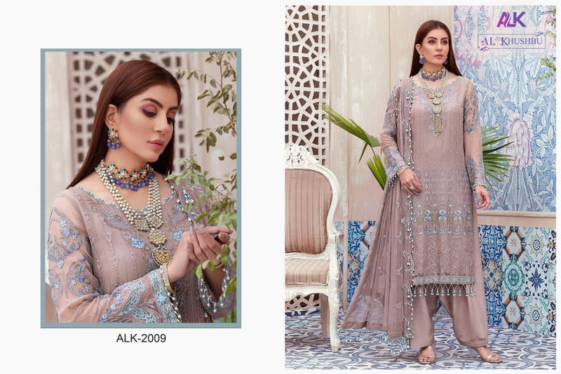 Al Khushbu Mariya Vol 1 Dno 2009 Georgette Stylish Designer Party Wear Salwar Suit