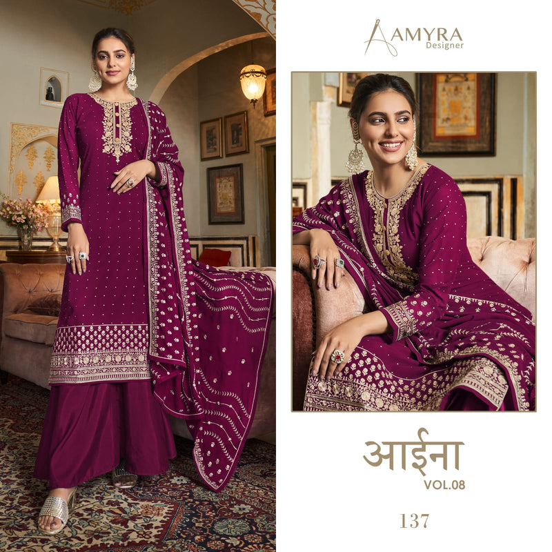 Amyra Designer Aaina Vol B Georgette Stylish Designer Festival Wear Salwar Suit