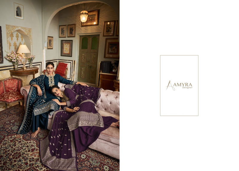 Amyra Designer Aaina Vol B Georgette Stylish Designer Festival Wear Salwar Suit