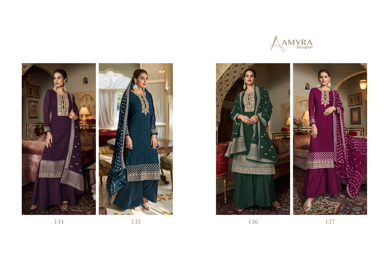 Amyra Designer Aaina Vol B Georgette Stylish Designer Festival Wear Salwar Suit