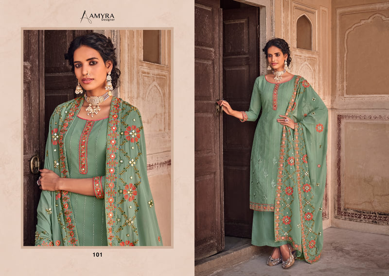 Amyra Designer Dream Georgette Stylish Designer Embroidered Work Salwar Kameez