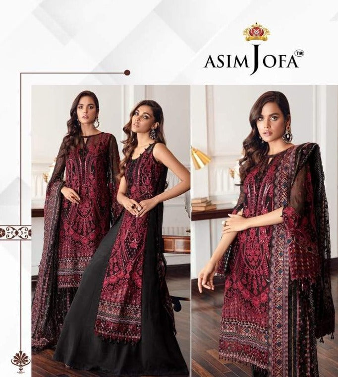 Asimjofa D 56047 Georgget Stylish Designer Salwar Suit