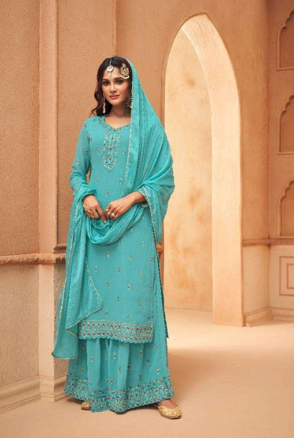 Mohini Glamour Vol 95 Georgette Sharara Style Pakistani Salwar Suits