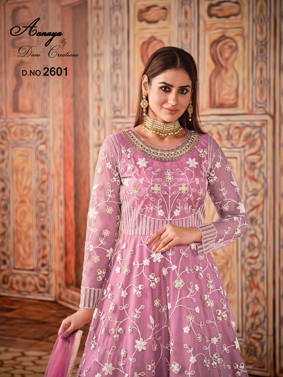 Dani Aanaya Vol Net  With Heavy Thread Work Stylish Designer Salawar Suit