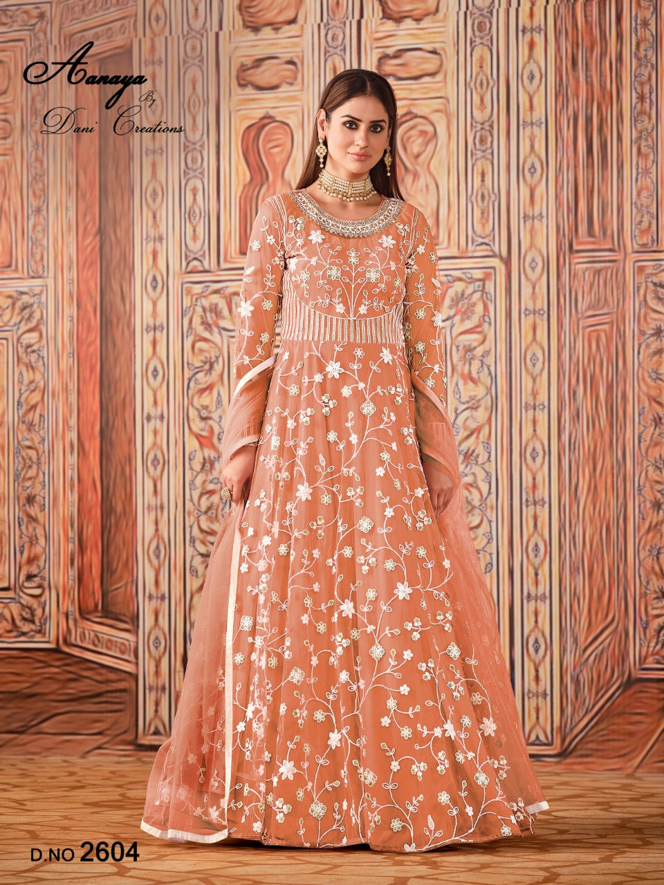 Dani Aanaya Vol Net  With Heavy Thread Work Stylish Designer Salawar Suit