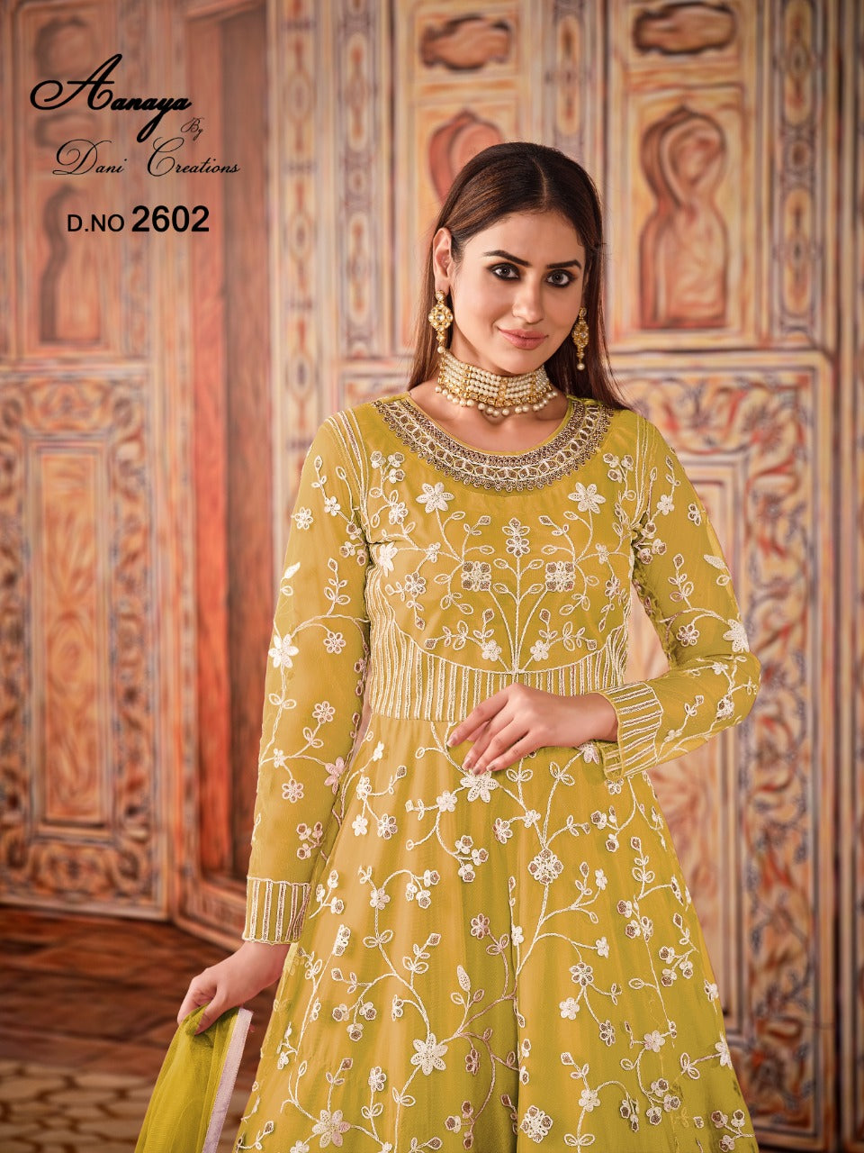 Dani Aanaya Vol Net  With Heavy Thread Work Stylish Designer Salawar Suit