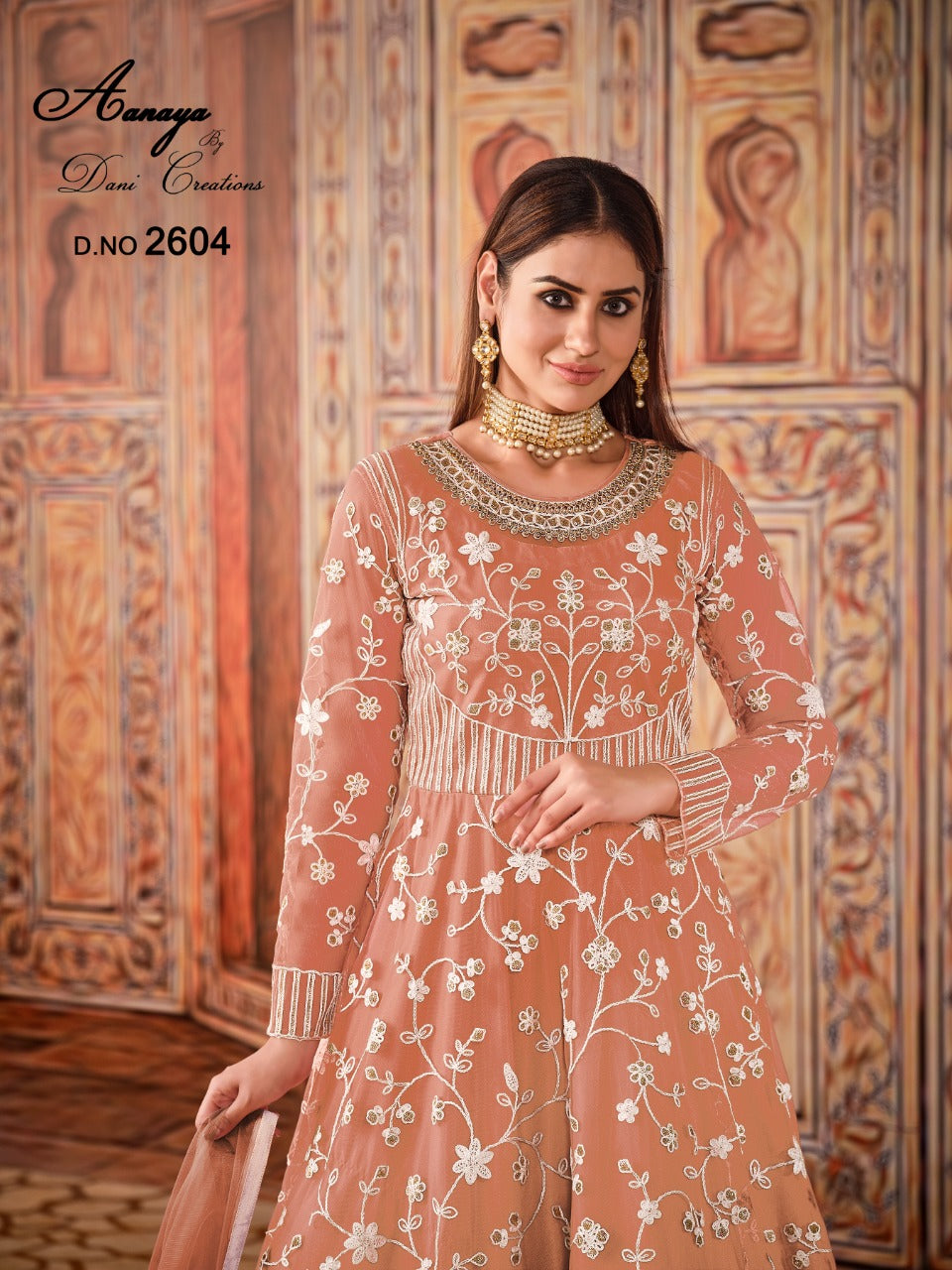 Dani Aanaya Vol Net  With Heavy Thread Work Stylish Designer Salawar Suit