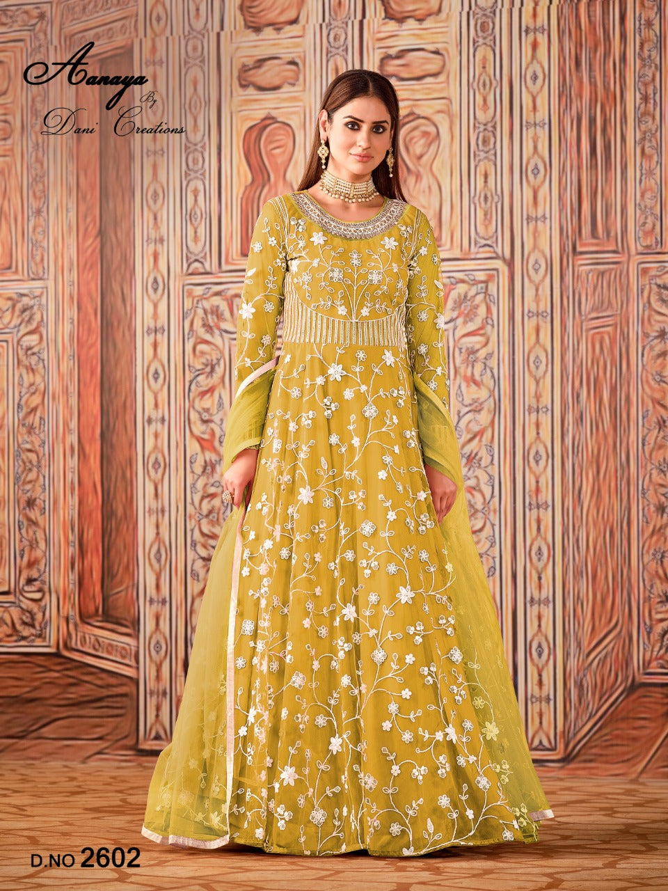 Dani Aanaya Vol Net  With Heavy Thread Work Stylish Designer Salawar Suit