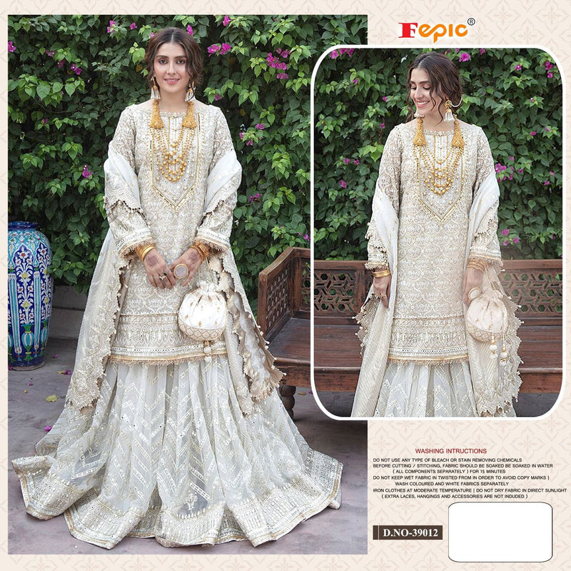 Fepic Rosemeen 39012 Organza With Heavy Embroidered Stylish Designer Pakistani Style Salwar Suit