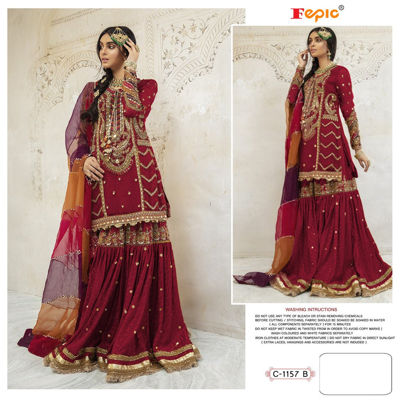 Fepic Rosemeen C 1157 B Georgette Stylish Designer Salwar Kameez