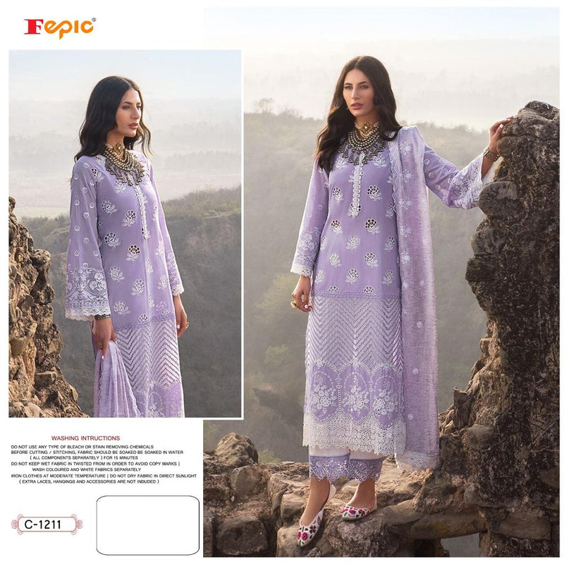 Fepic Rosemeen Dno C 1211 Pure Cotton With Embroidered Work  Stylish Designer Casual  Wear Salwar Suit