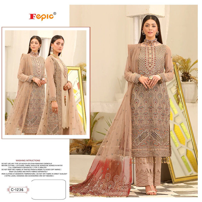 Fepic Suit Rosemeen C 1236 Georgette With Heavy Embroidery Work Stylish Designer Pakistani Salwar Suit