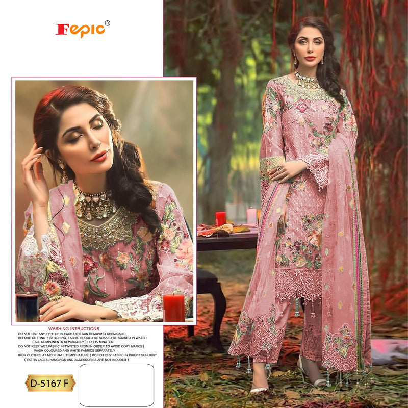 Fepic Rosemeen Dno 5167 F Georgette With Heavy Work Stylish Designer Party Wear Salwar Suit