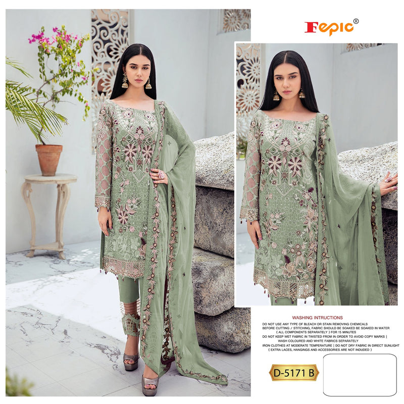 Fepic Rosemeen 5171 B Georgette Heavy Embroidery Work Salwar Kameez